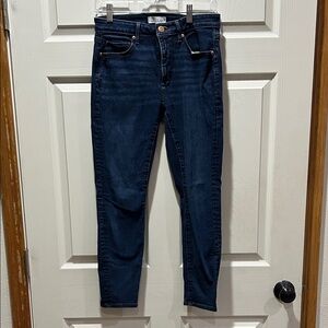 LOFT Women’s Curvy Midnight Blue Skinny Jeans